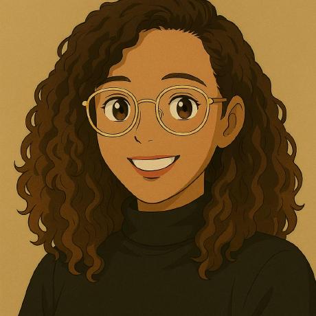 Cartoon image of Dari, a hispanic woman with curly hair and she is smiling.
